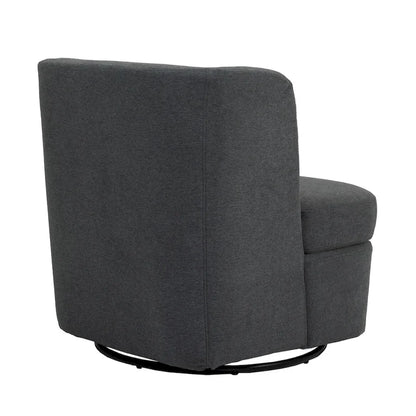 Swivel Upholstered Accent chair With pillow