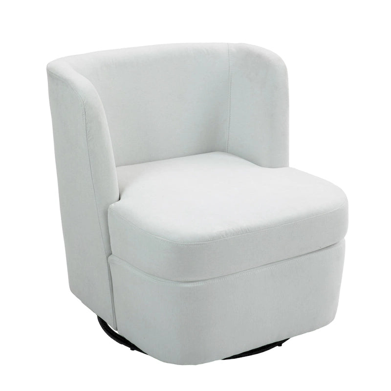 Swivel Upholstered Accent chair With pillow