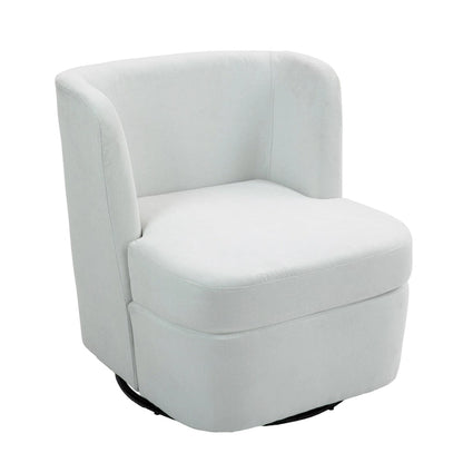 Swivel Upholstered Accent chair With pillow