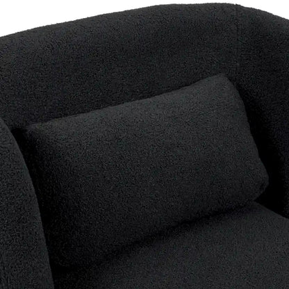 Swivel Upholstered Accent chair With pillow