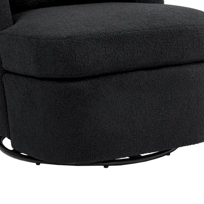 Swivel Upholstered Accent chair With pillow