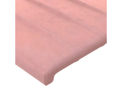 Headboard with wings, Pink, 83x23x118/128 cm, Velvet, 45178BUFP