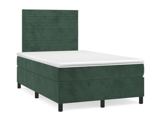 Maisonpuretop bed base with dark green LED mattress 120x190 cm 63027NPKM