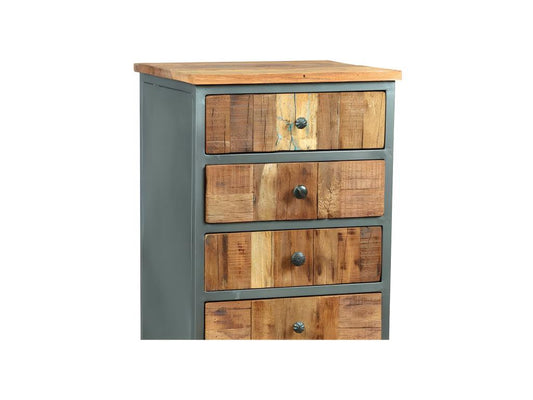 6-drawer chest of drawers, solid wood, Parisianestop 77711EMBD