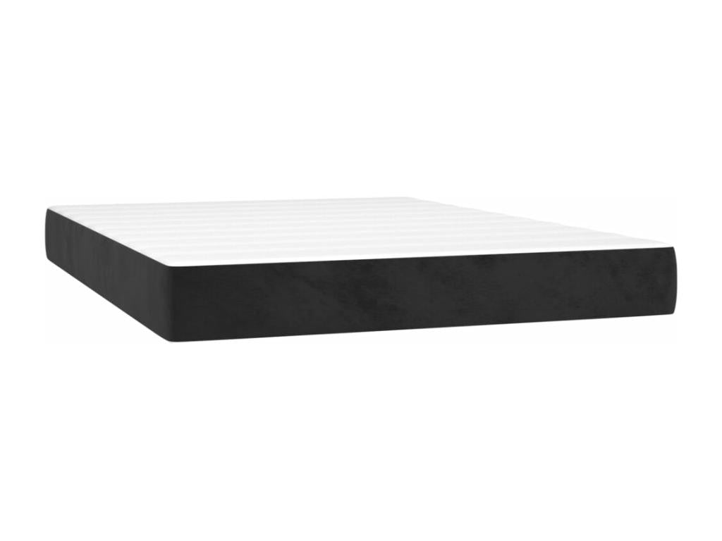 Parisianestop bed base with black 140x190 cm velvet mattress 33291IGAD