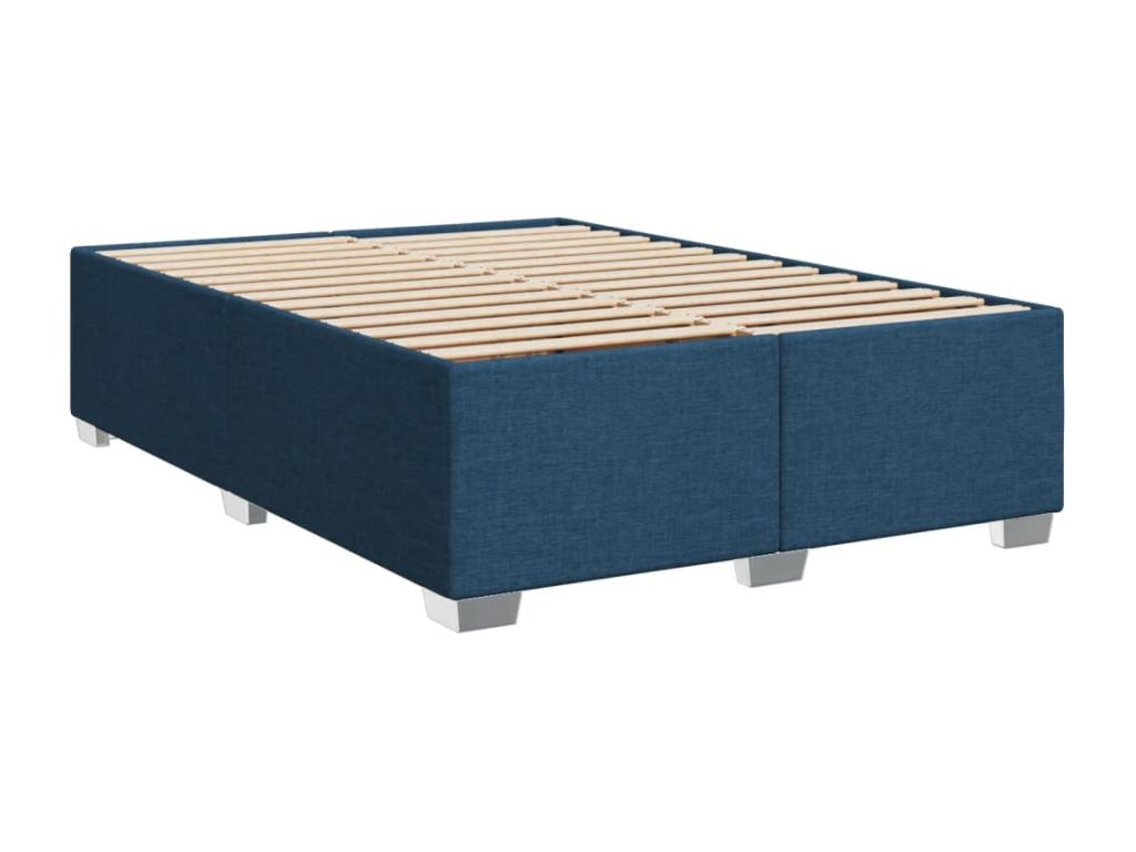 Maisonpuretop bed base with mattress, blue, 140x200 cm, fabric, 25908SCXJ