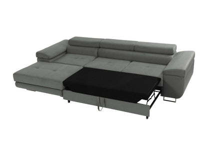 Maisonpuretop Eliferu 102 Grey Corner Sofa with Sleeping Function and Bed Box, 280cm, 35353OJEU