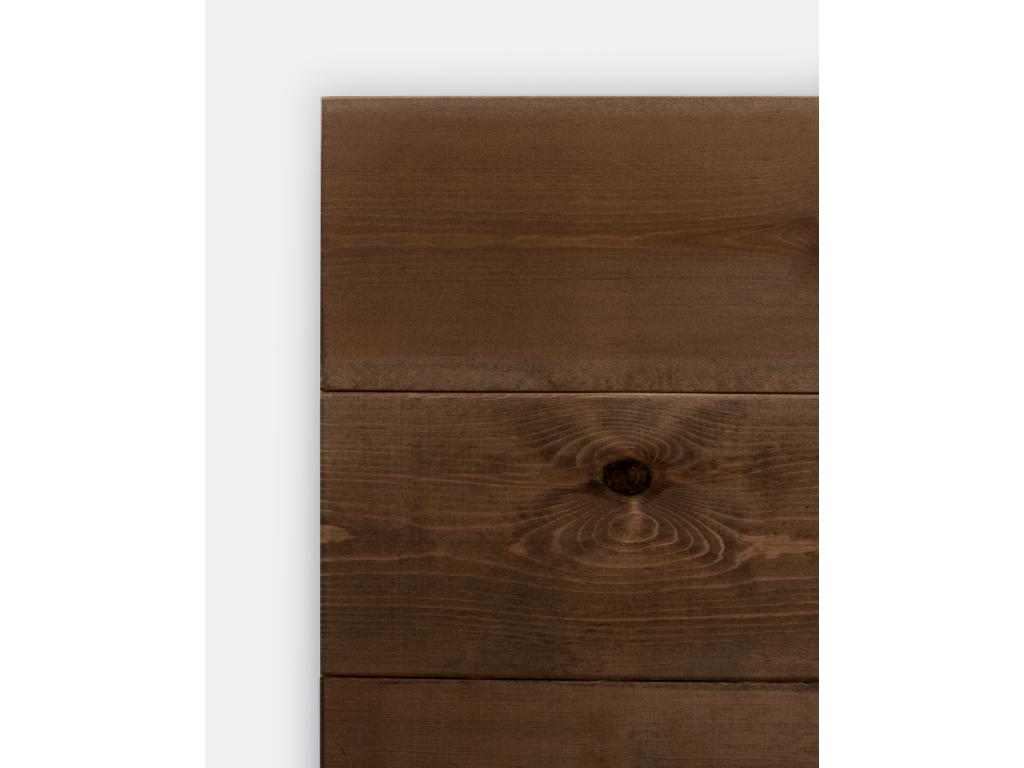 Brown pine wood headboard 100x60cm - Parisianestop 16731MZYO