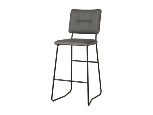 Set of 2 Parisianestop Bar Stools 112cm Grey 06660SEJC