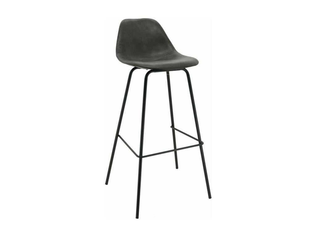 Parisianstop polyurethane and metal bar stool 59387VBAL