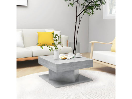 Coffee table, concrete grey, 57x57x30 cm, engineered wood, 30769KQAV