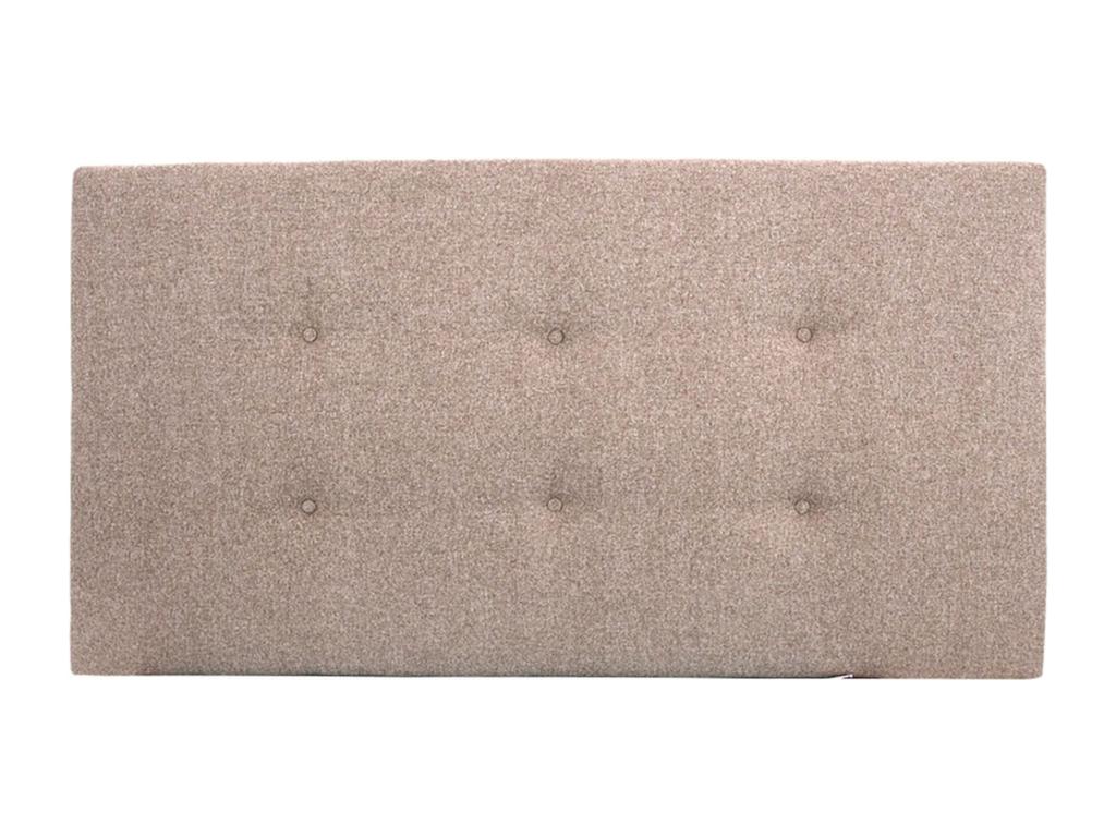 Polyester headboard with brown buttons, 90x80cm - ROC - Maisonpuretop 81793SOQX