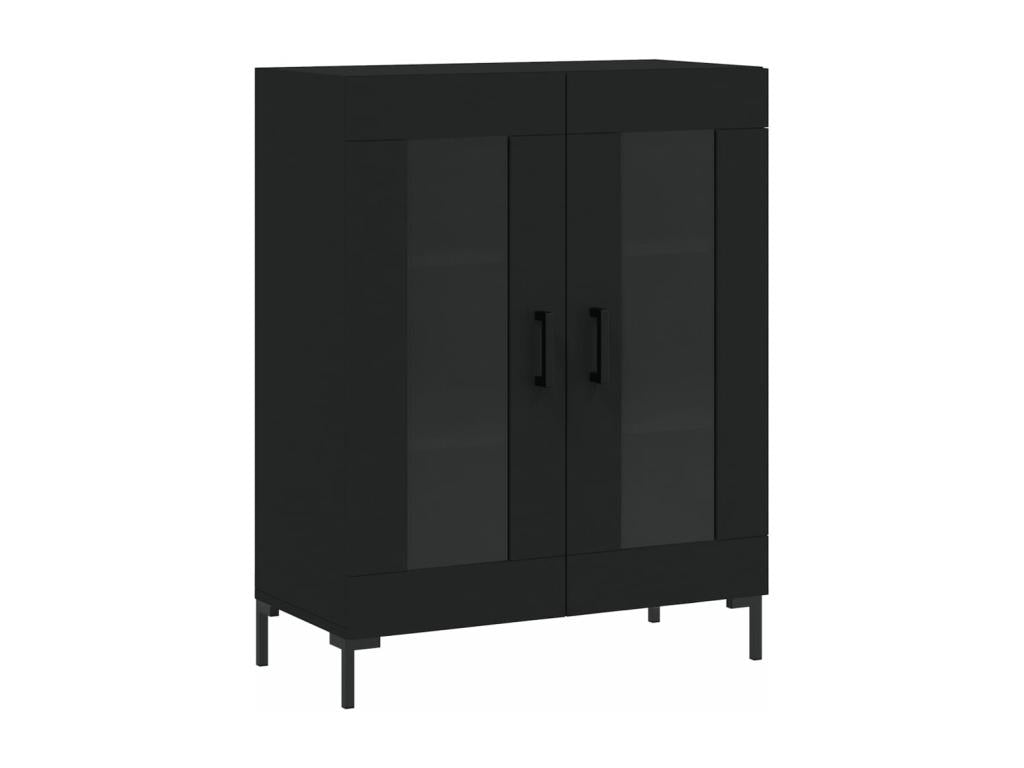 Highboard, Black, 69.5x34x180 cm, Engineered Wood, 27334TLPL