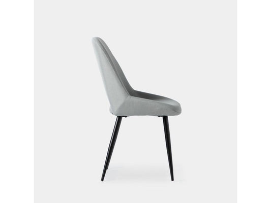 Grey fabric dining chair 51x91 cm - Artvivrestore 36502ENXJ