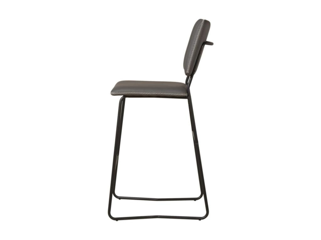 Set of 2 Parisianestop Bar Stools 112cm Grey 06660SEJC