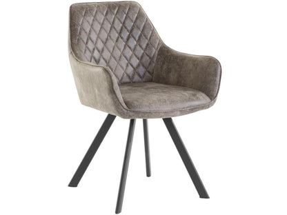 Armchair 1 pack in grey velvet 84780HKVC