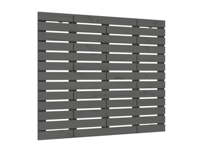 Wall-mounted headboard, grey, 141x3x91.5 cm, solid pine wood, 58049NGVM