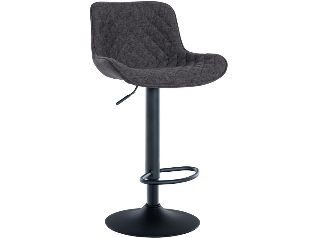 Bar stools - Fabric / Metal - Black - Parisianestop 69422RUPA