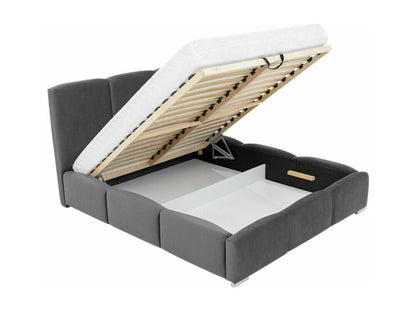 Parisianestop 383 Double Grey Bed 180x200 Upholstered Slatted Base 200x222x112cm 99987NTKK