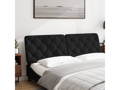 Black velvet headboard cushion 160cm 96068KSCS