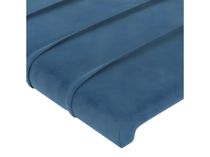 Headboard with wings, Dark Blue, 163x16x118/128 cm, Velvet, 05715GVKX