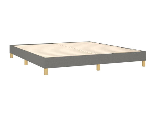 Parisianestop bed base and mattress with LED lighting, dark grey, 180x200 cm, 23766PUDH