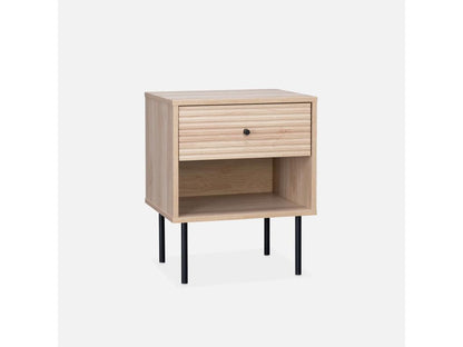 Bedside table - Parisianestop - one drawer - one storage space - W 45 x D 39.5 x H 55.5cm 41856CETU