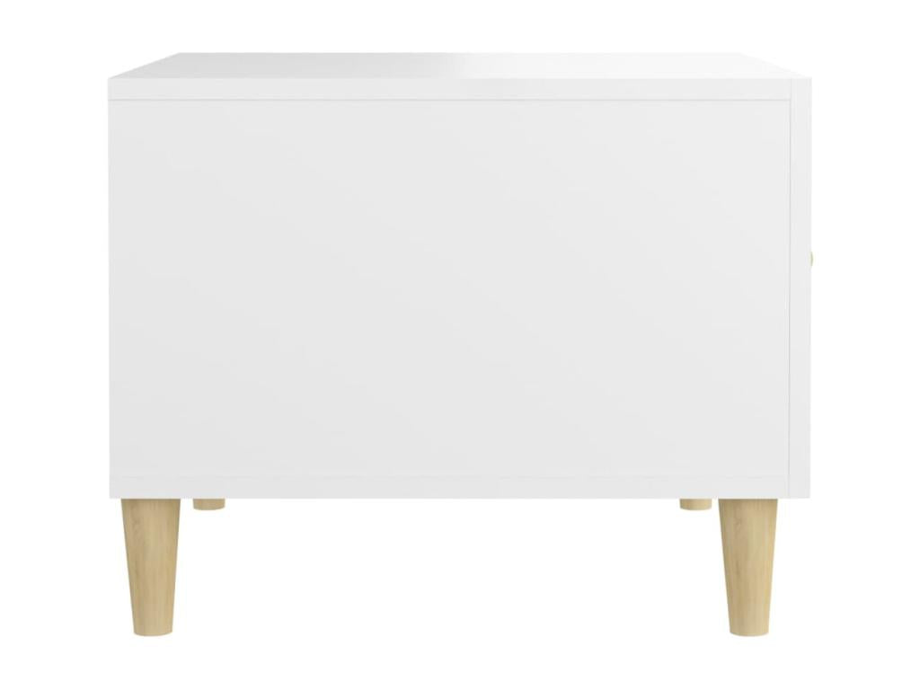 Coffee tables, 2 pieces, white, 50x50x40 cm, engineered wood, 18310UWFS