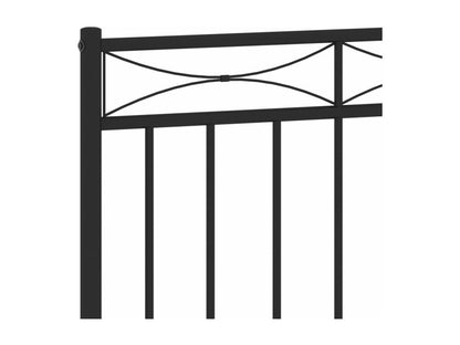 Black metal headboard 135 cm 21512ICAX