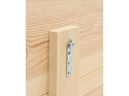 Brown pine wood headboard 100x60cm - Parisianestop 16731MZYO