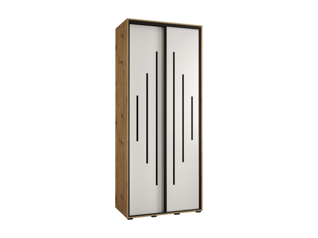 Parisianestop 12 Sliding Door Wardrobe 235.2/100/45 2 Doors 45916CPDR