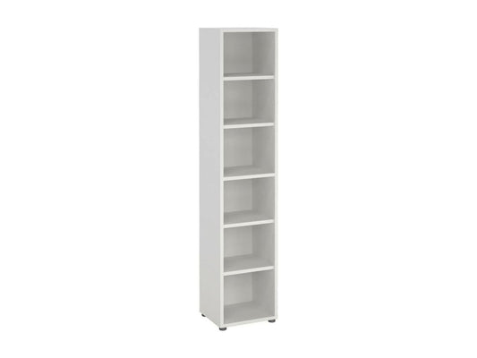 Parisianestop Bookshelf, Desk Shelf, Mobile Book Holder, 47x40 h222 cm, White, 58252BGQI