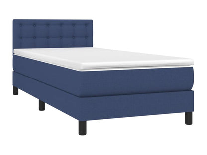 Parisianestop bed base with LED mattress, blue, 90x200 cm, fabric 31804FVIO