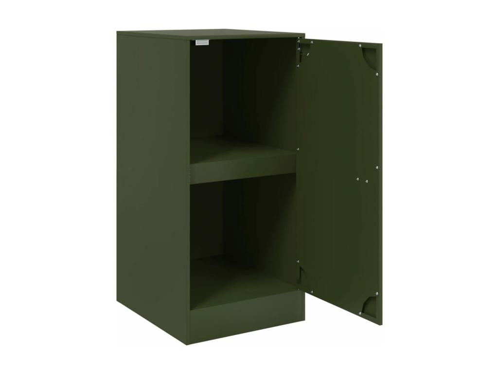 Olive green sideboard 34.5x39x73 cm steel 31098QZMT