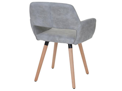 Parisianestop-A50 II dining chair, concrete grey fabric, 64255YYJN