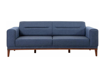 Maisonpuretop 3-seater convertible sofa, armchair and side table set, Dark Blue fabric 51733LSJZ