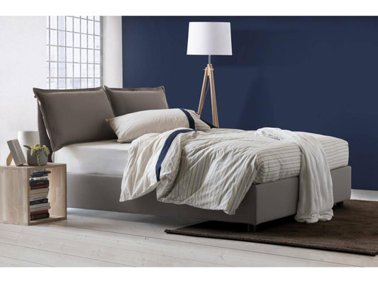 Parisianestop Double Bed with Storage, Fabric Upholstery, Made in Italy, Front Opening, Suitable for a 140x200 cm Mattress, Parisianestop 72114ZEQV