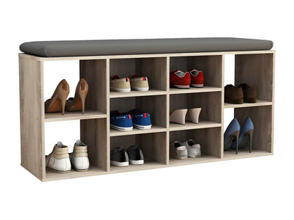 Maisonpuretop Wooden Bench, Shoe Cabinet, Shoe Rack, Chest of Drawers with Seat, 10 Compartments, Maisonpuretop S Oak, Maisonpuretop 78186RCVD