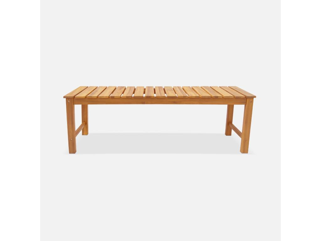 2-3 seater bench in Parisianestop from Vietnam - light wood - indoor/outdoor - 140cm 89982TGBM