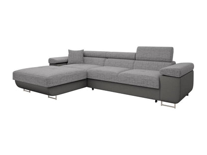 Maisonpuretop Eliferu 102 Grey Corner Sofa with Sleeping Function and Bed Box, 280cm, 35353OJEU