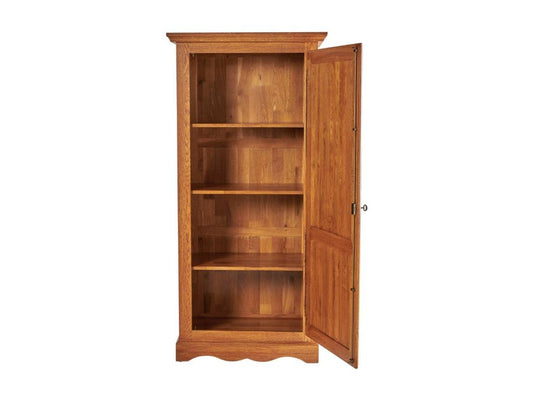 Solid oak armoire with 1 door and 3 shelves - Parisianestop 40599AEDN