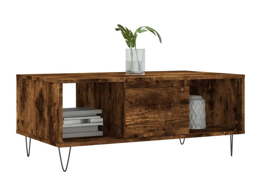 Smoked Oak Coffee Table 90x50x36.5 Engineered Wood 43509QONP