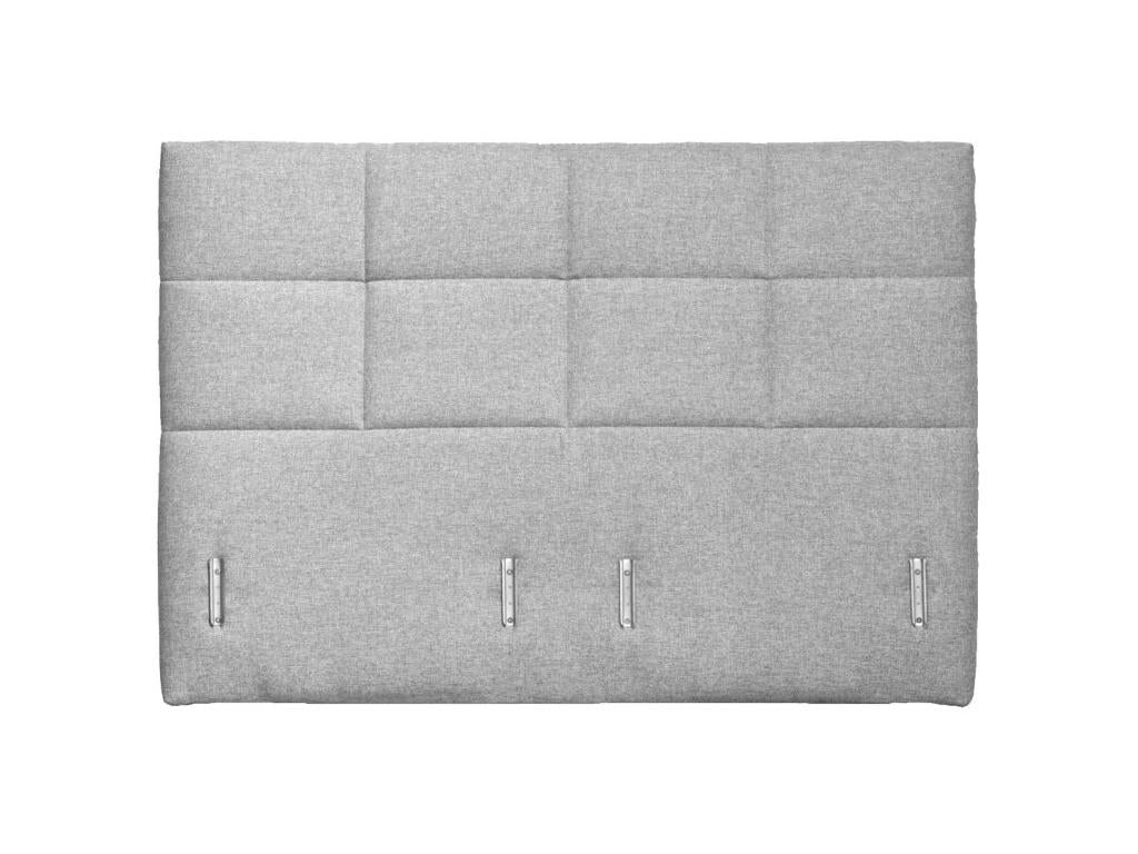 160cm Headboard in Light Grey Upholstered Fabric for 160cm Bed – Maisonpuretop 75561ZQOS