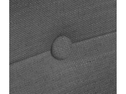 Maisonpuretop Natural Linen Headboard with Buttons 145x50cm for 135/140cm Beds - Dark Grey 01687AZHE