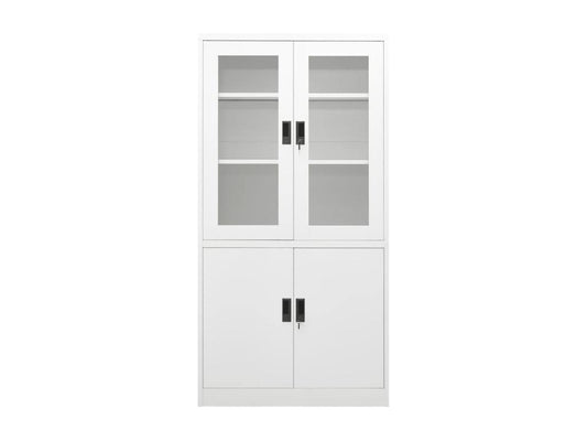 White office cabinet 90x40x180 cm Steel 36167PIDO