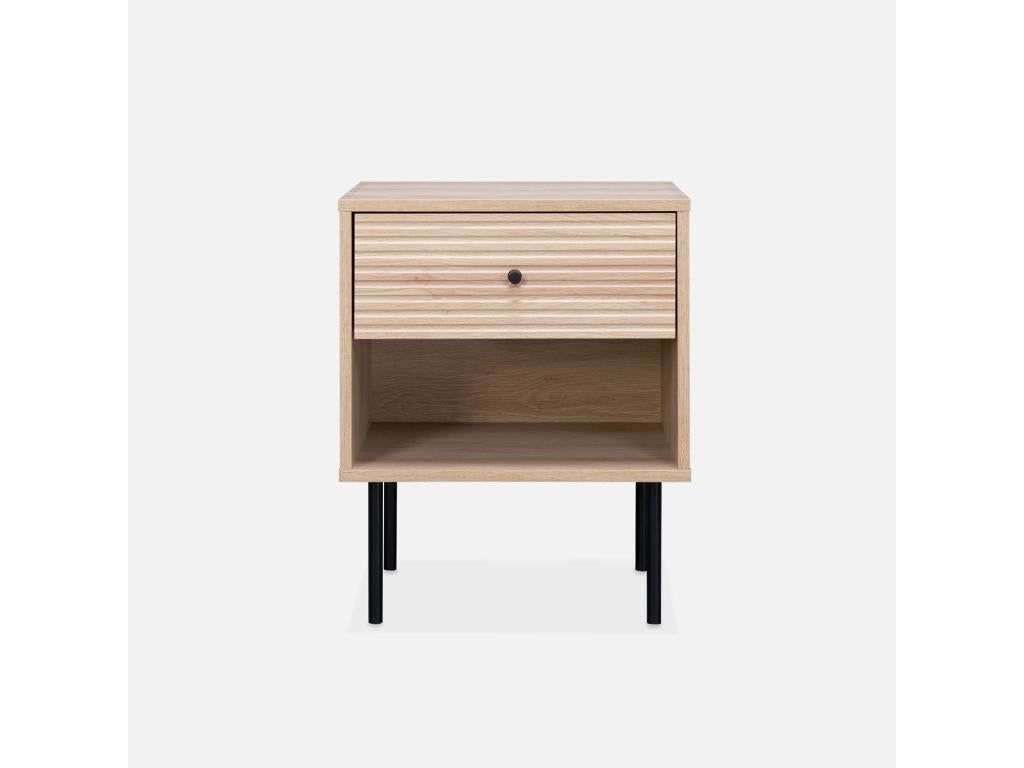 Bedside table - Parisianestop - one drawer - one storage space - W 45 x D 39.5 x H 55.5cm 41856CETU