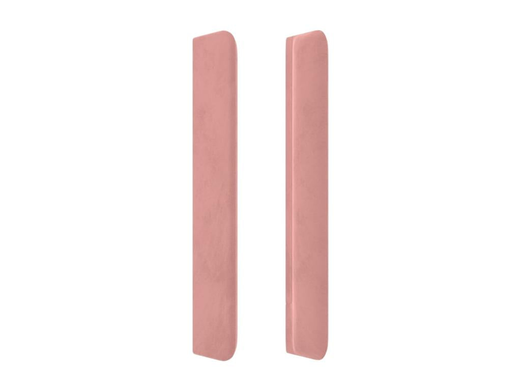 Headboard with wings, Pink, 93x16x118/128 cm, Velvet, 11649MBWE