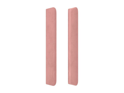 Headboard with wings, Pink, 93x16x118/128 cm, Velvet, 11649MBWE