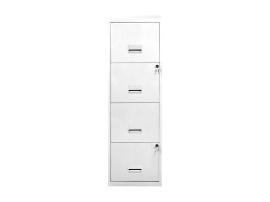 Matte White Metal Drawer Storage Column 86516DRQO
