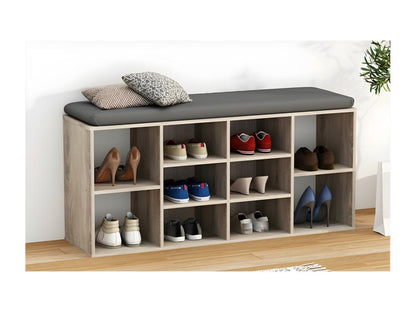 Maisonpuretop Wooden Bench, Shoe Cabinet, Shoe Rack, Chest of Drawers with Seat, 10 Compartments, Maisonpuretop S Oak, Maisonpuretop 78186RCVD